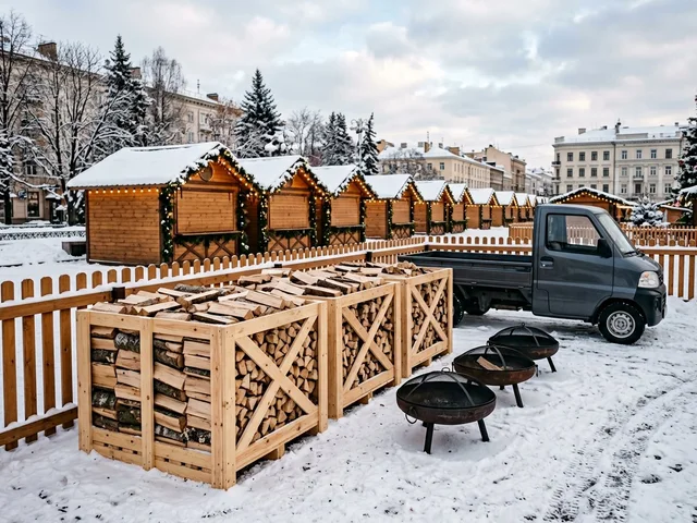 Дрова для ярмарок и городских праздников в Санкт-Петербурге